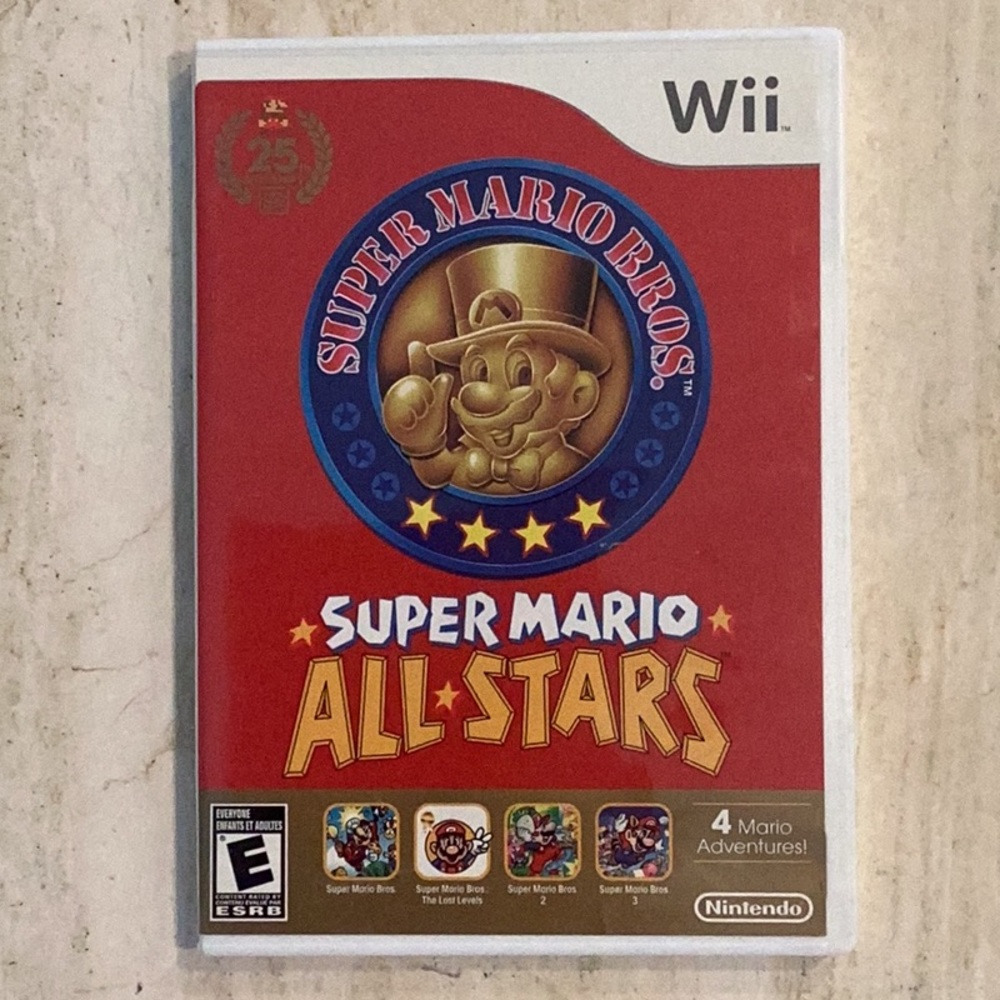 Super Mario Bros All Stars Nintendo Wii Game 25th Anniversary